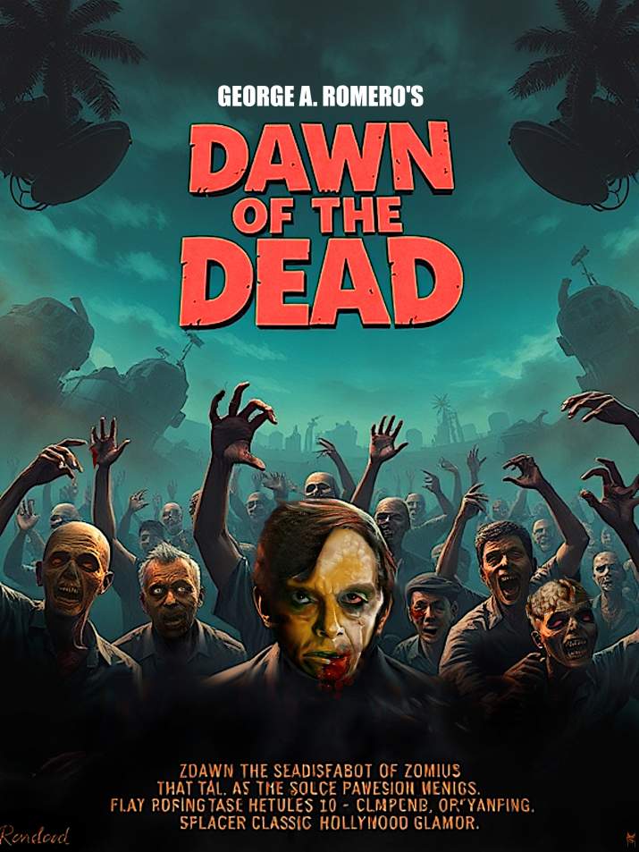 dawn of the dead (foreign retro poster)