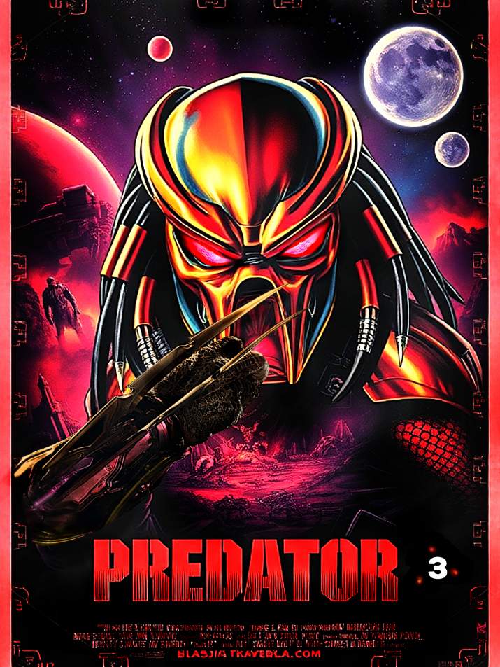 predator 3 (foreign retro poster)